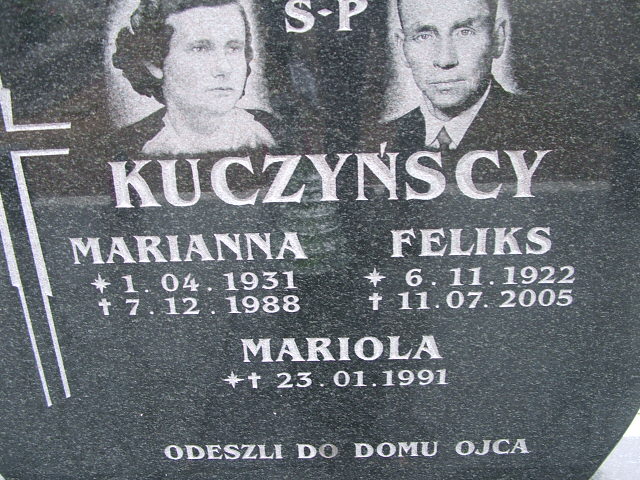 Mariola Kuczyńska 1991 Santok - Grobonet - Wyszukiwarka osób pochowanych
