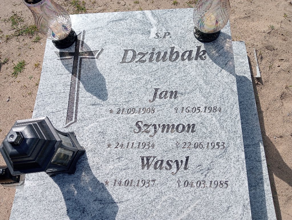 Szymon Dziubak 1934 Santok - Grobonet - Wyszukiwarka osób pochowanych