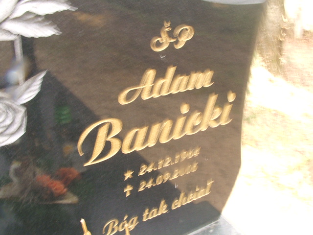 Adam Banicki 1964 Santok - Grobonet - Wyszukiwarka osób pochowanych