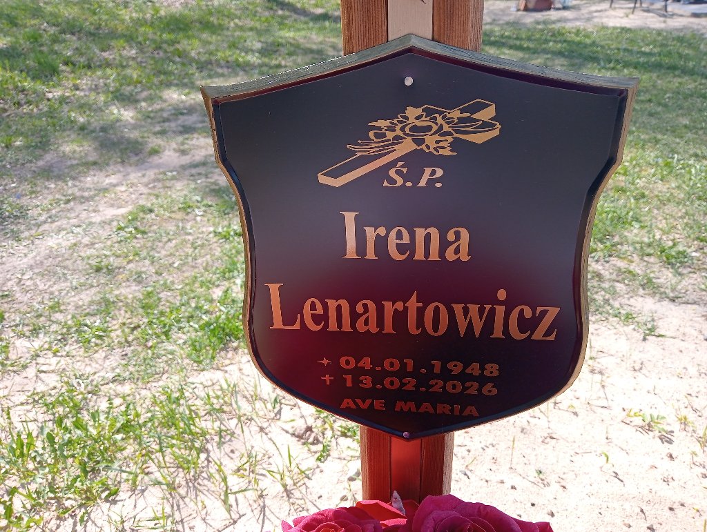 Irena Lenartowicz 1948 Santok - Grobonet - Wyszukiwarka osób pochowanych