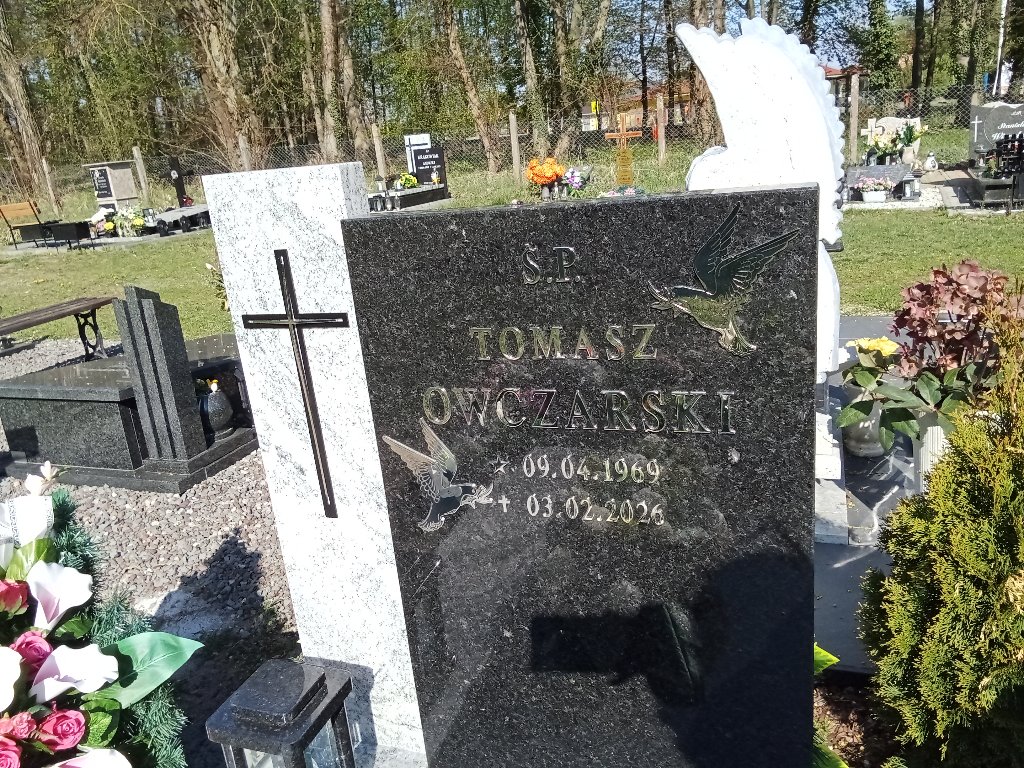 Tomasz Owczarski 1969 Santok - Grobonet - Wyszukiwarka osób pochowanych